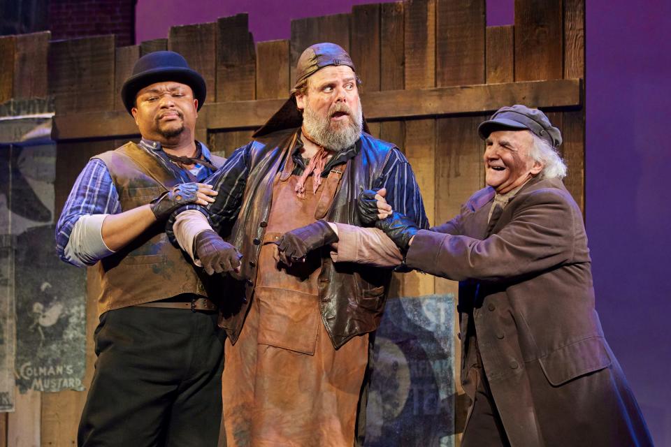Richard Coleman, Michael Hegarty and Kevin D. O'Neil in the national tour of "My Fair Lady."