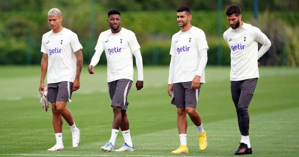 Tottenham stars Richarlison, Emerson Royal, Cristian Romero and Rodrigo Bentancur Credit: Alamy
