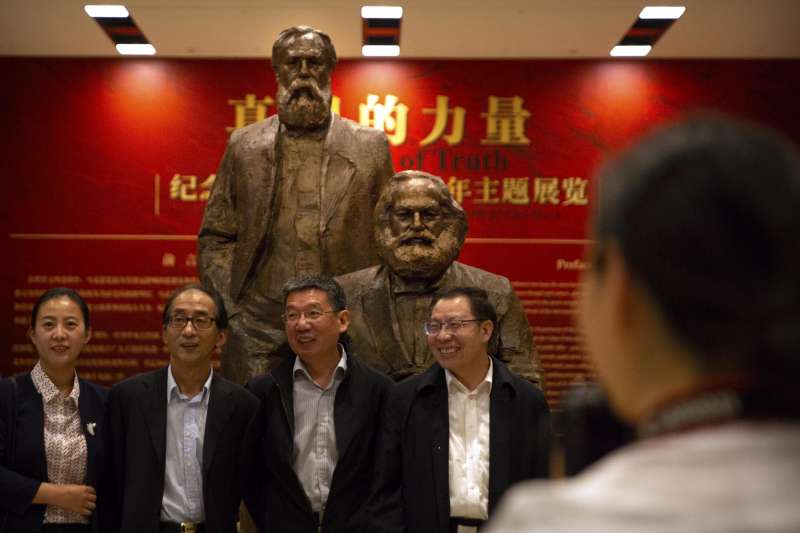 2018年5月5日是馬克思（Karl Marx）200歲誕辰，中國各界大肆慶祝（AP）