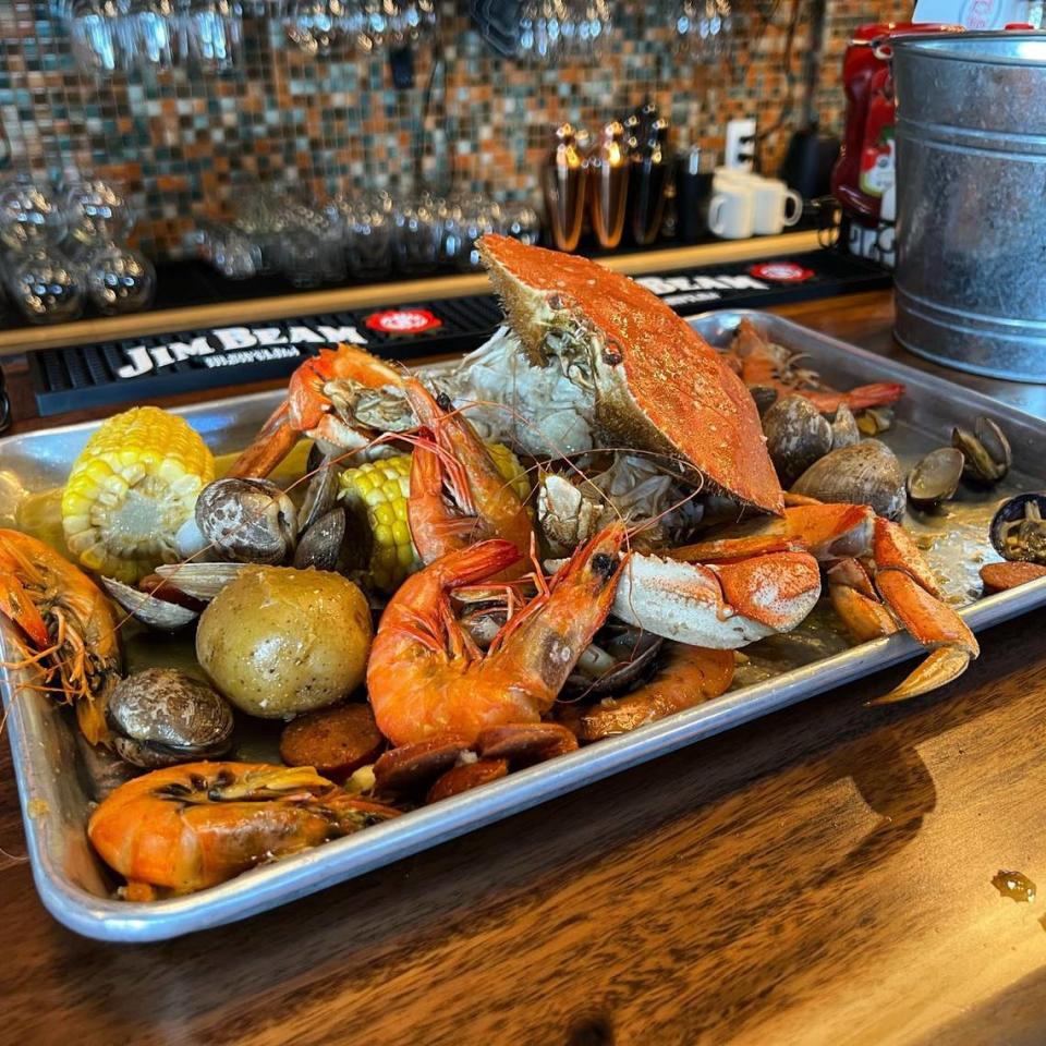 Seafood prices fluctuate. In March, the Bend restaurant posted on Facebook that “Dungeness crab is ON SALE! Add a live two-pound Crab to your boil (fished right out of the tank) for only $38. What a deal!” SEA Crab House/Facebook
