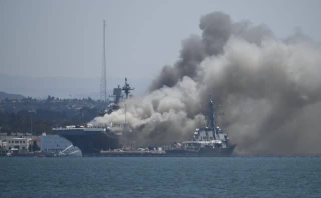 Navy Ship Fire