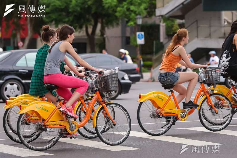 <cite>天氣良好，會提高民眾騎乘YouBike的意願。（顏麟宇攝）</cite>