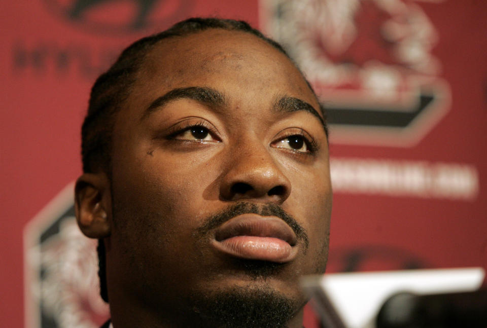 Marcus Lattimore rejoins the Gamecocks family. (AP Photo/Mary Ann Chastain, File)