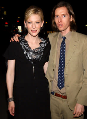 Cate Blanchett and director Wes Anderson at the Los Angeles screening of Touchstone Pictures' The Life Aquatic with Steve Zissou