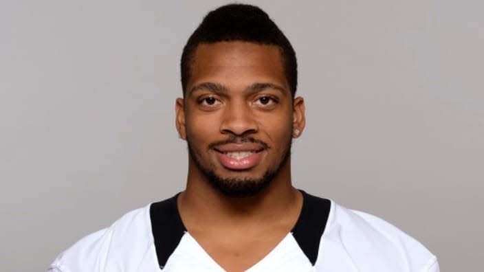 Former New Orleans Saints player Glenn Foster Jr., shown in 2015, struggled with bipolar disorder; his father told CNN he believed his son was having a manic episode at the time of his arrest Saturday, which ultimately led to his death Monday. (Associated Press)