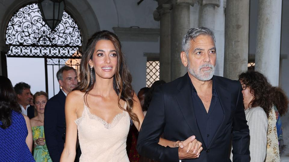 venice, italy august 31 amal clooney and george clooney attend the dvf awards 2023 during the 80th venice international film festival on august 31, 2023 in venice, italy photo by jacopo raulegetty images