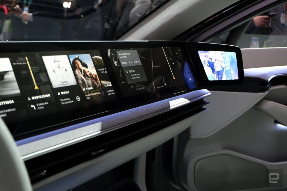 Sony's prototype car at CES 2020