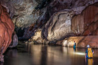 <p>One of the caves open to the public, Lapa da Terra Ronca, is split into two distinct areas and offers some of the best opportunity for photography in the area. (Photo: Rafael Camargo/Caters News) </p>