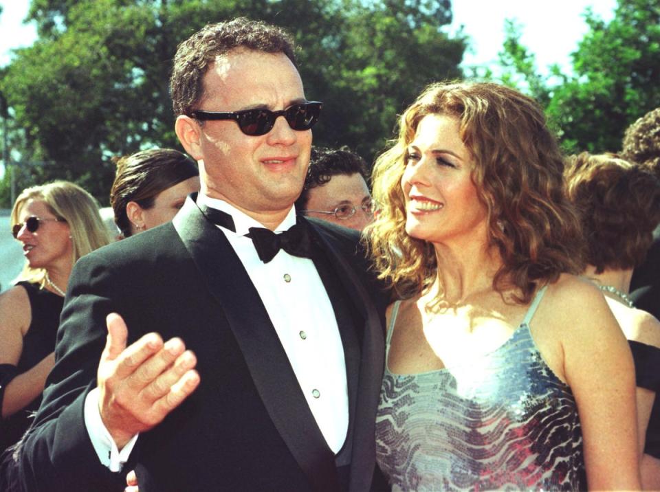 Hanks and Wilson in 1998 (AFP via Getty)