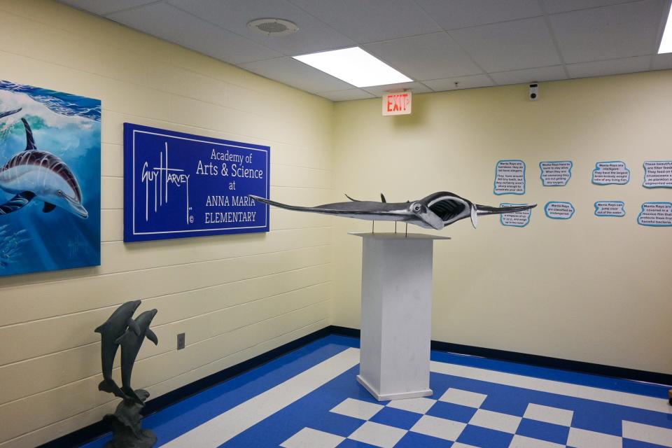 This year’s art project for Guy Harvey Academy of Arts and Sciences was a life-size manta ray.