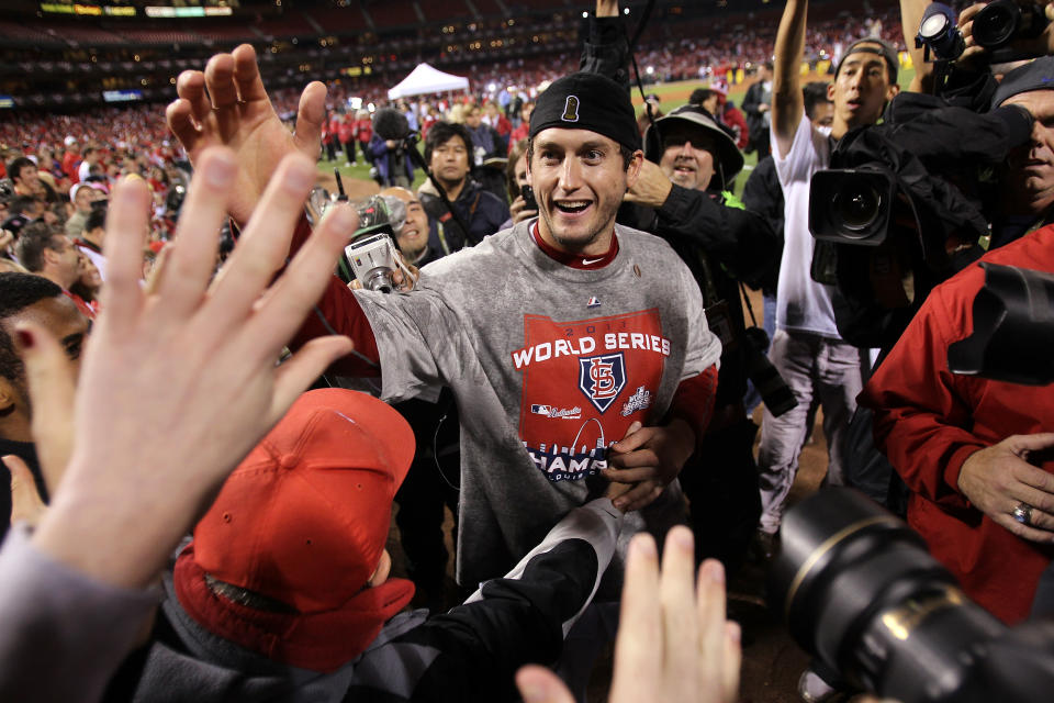 David Freese helped lead the Cardinals to a World Series win in 2011. (Photo by Ezra Shaw/Getty Images)