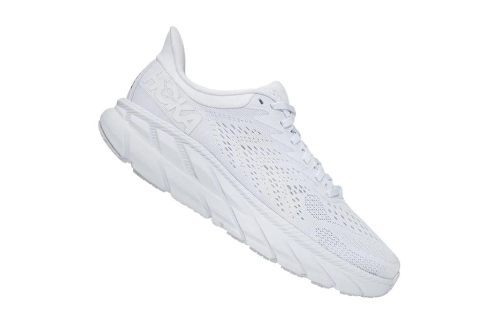 hoka one one clifton 7, hoka one one sneaker, white running shoes