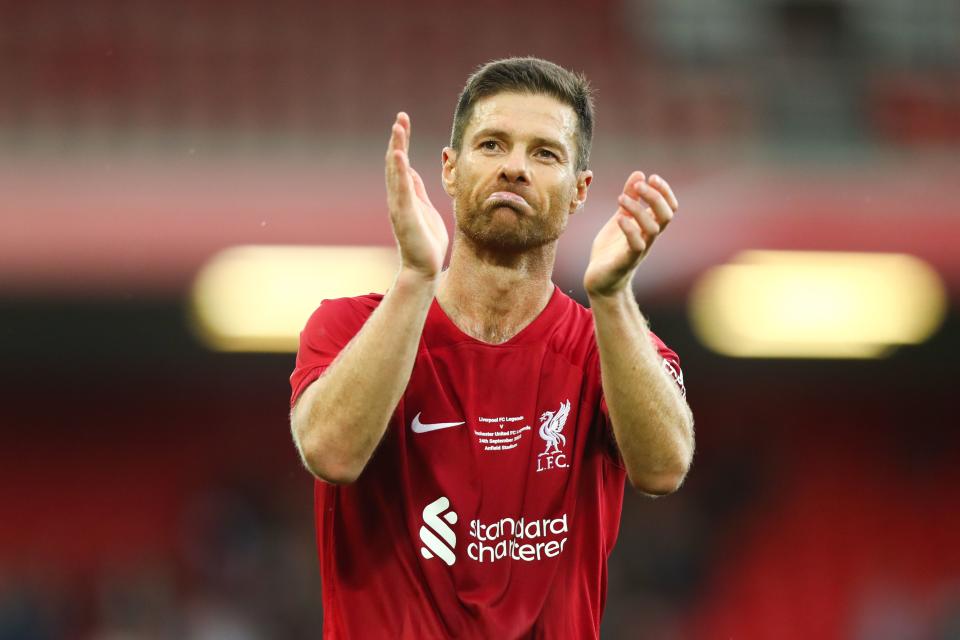 Bayer Leverkusen coach Xabi Alonso during a Liverpool Legends game (PA Archive)