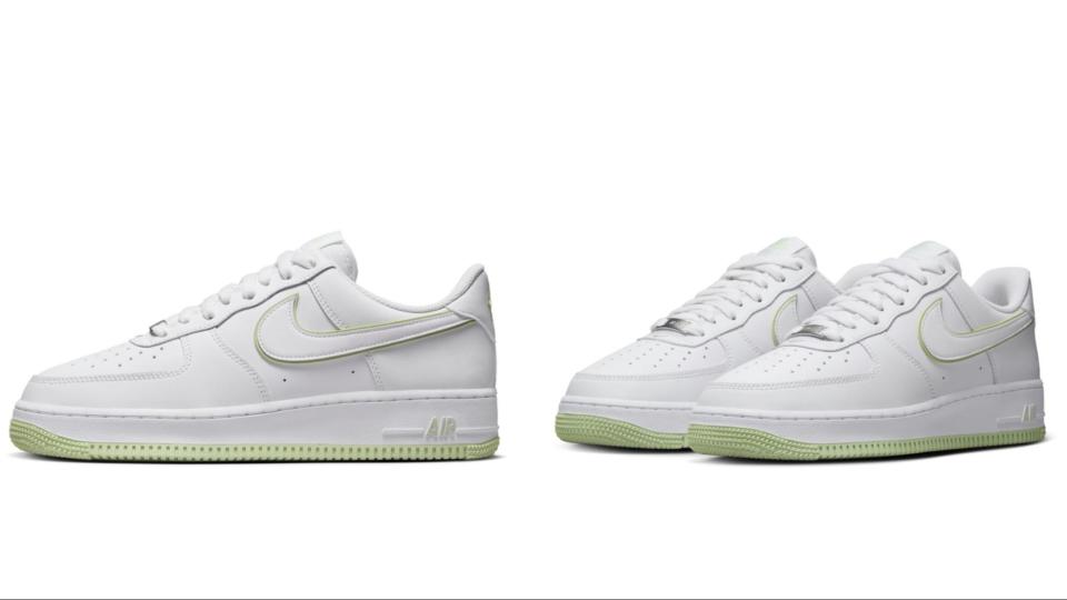 人見人愛AIR FORCE 1小白鞋，輕盈腳感還能拉長腿部線條。（圖片來源：NIKE）