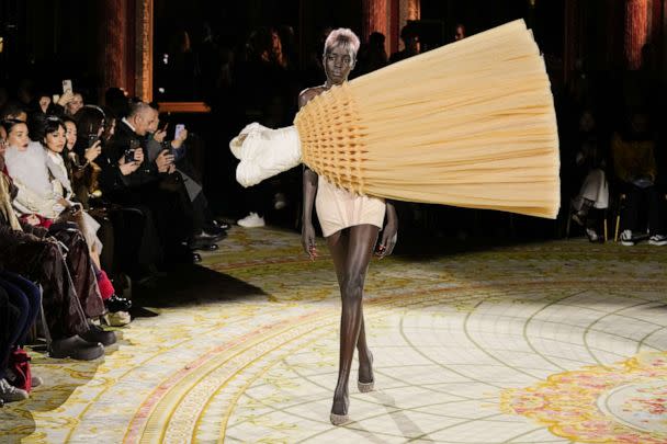 PHOTO: A model walks the runway during the Viktor & Rolf Haute Couture Spring Summer 2023 show as part of Paris Fashion Week, Jan. 25, 2023, in Paris. (Francois Durand/Getty Images)