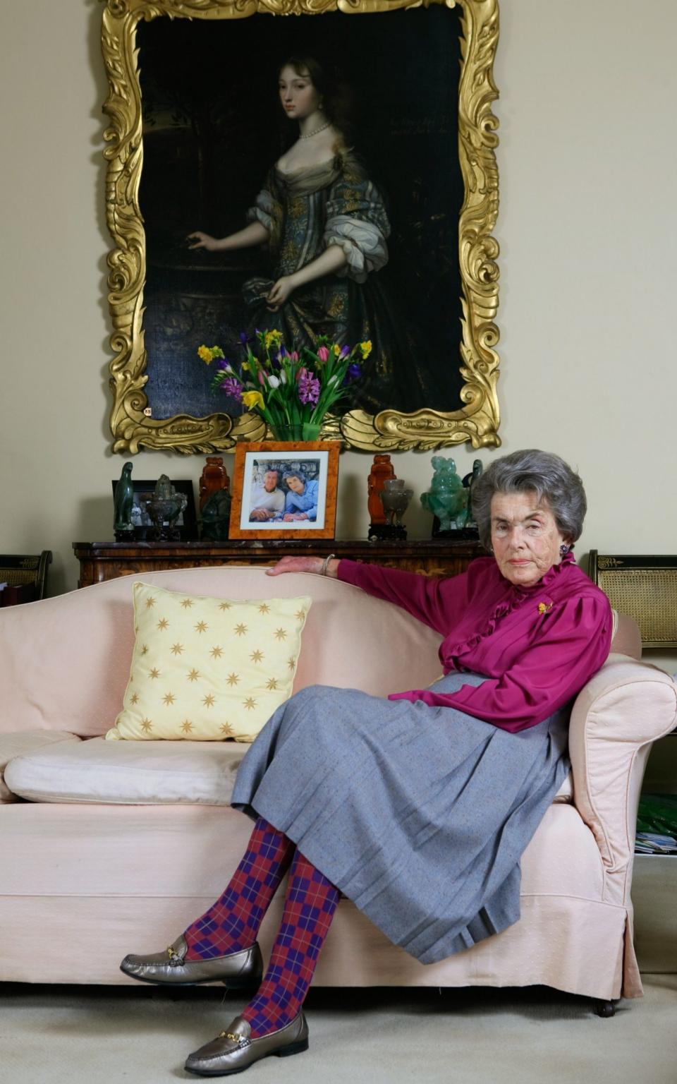 Countess Mountbatten at her home in Kent in 2008 - Credit:  Andrew Crowley