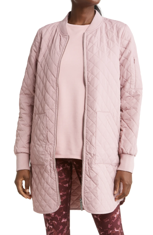 jacket is stylish and water resistant — it's still in stock Nordstrom