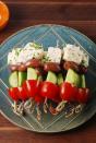 <p>Like a Greek salad on a stick!</p><p>Get the <a href="https://www.delish.com/uk/cooking/recipes/a28840207/greek-salad-skewers-recipe/" rel="nofollow noopener" target="_blank" data-ylk="slk:Greek Salad Skewers;elm:context_link;itc:0;sec:content-canvas" class="link ">Greek Salad Skewers</a> recipe.</p>