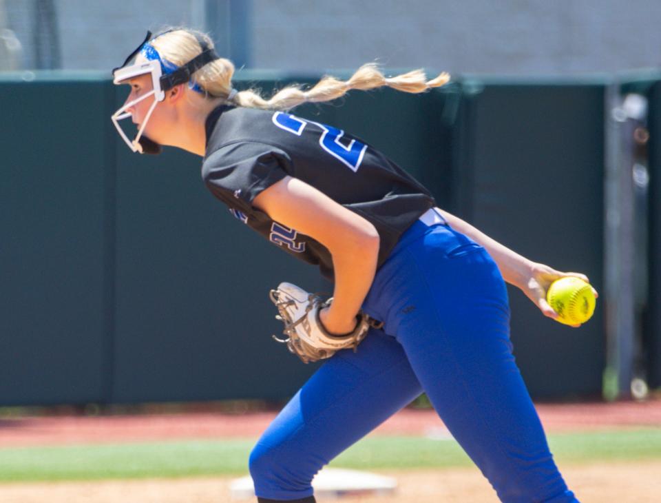 Georgetown pitcher Cambree Creager should be one of the Austin area's top softball pitchers this season. The Eagles are the area's No. 1 team heading into the season.