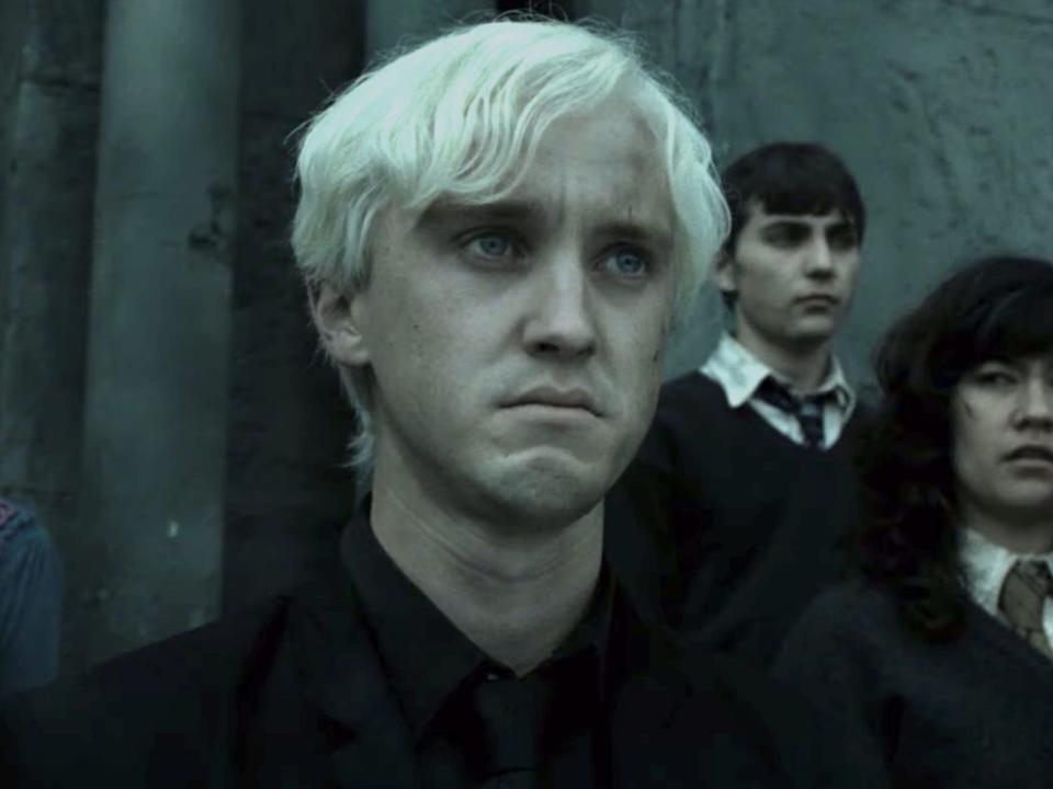Tom Felton as Draco Malfoy in "Harry Potter and the Deathly Hallows: Part 2."