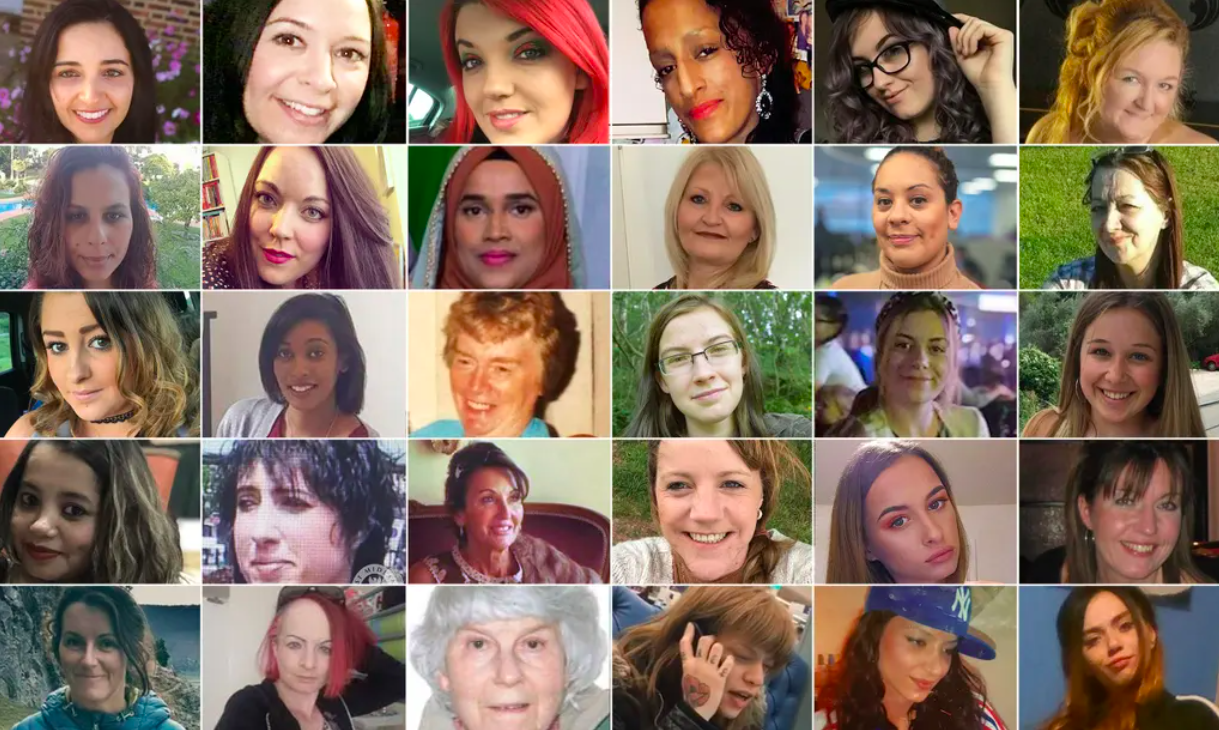 <p>Photos of women killed by men in 2018 </p> (Femicide Census / Nia)