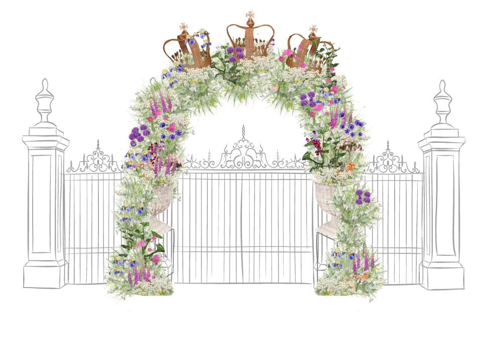 The Lucy Vail Floristry Bullring Gate Jubilee Archway