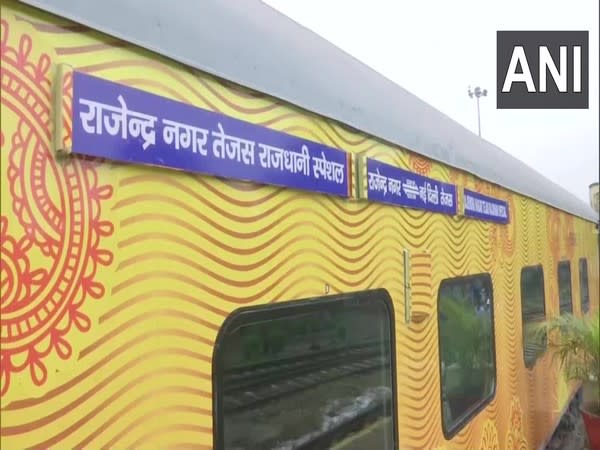 visuals of a Patna-New Delhi Rajdhani Express with Tejas rakes (Photo/ ANI)