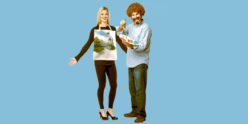 Target Is Selling a Bob Ross and Oil Canvas Couple's Costume and We're Obsessed