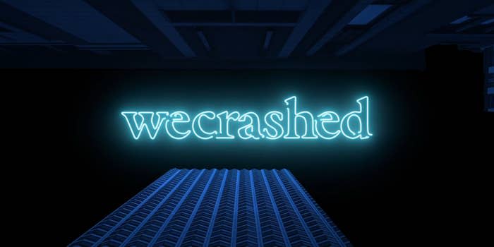 The title card of "WeCrashed"