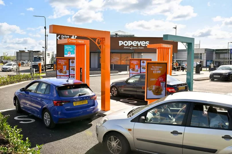 The new Popeyes in Greater Manchester will be its first drive-thru in the area