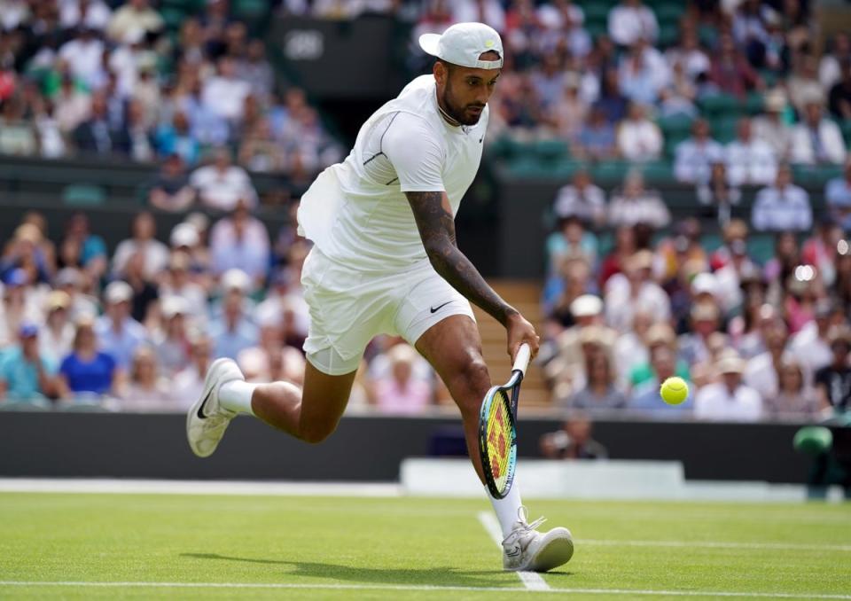 Nick Kyrgios has reached the semi-finals at Wimbledon (Zac Goodwin/PA) (PA Wire)