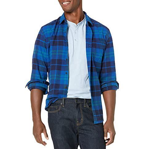 39) Men's Long-Sleeve Flannel Shirt