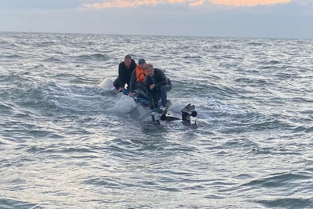 coast guard saves 3 men in south carolina