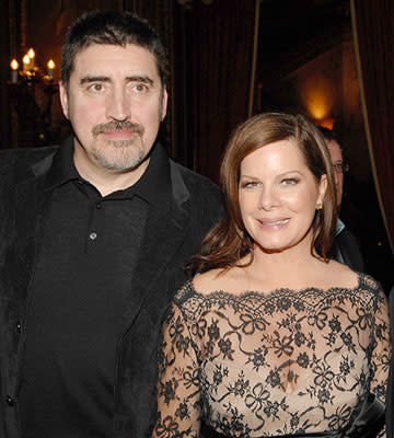 Alfred Molina and Marcia Gay Harden at the New York premiere of Miramax Films' The Hoax