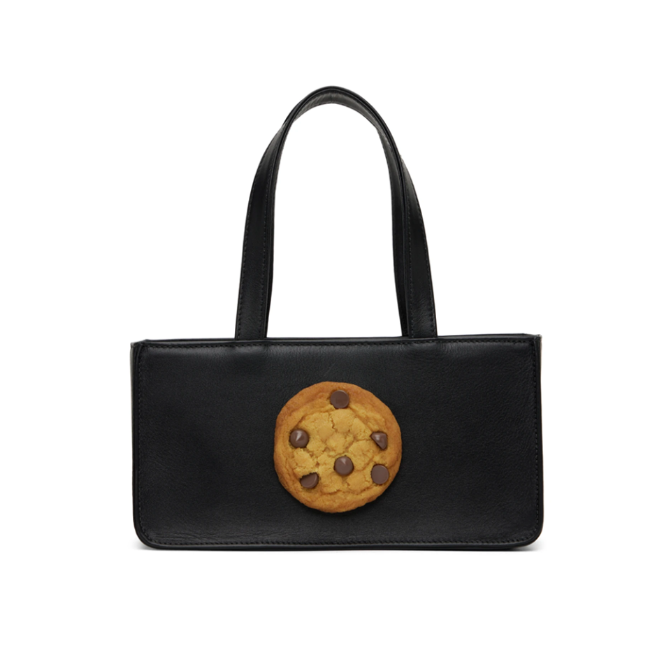 11) Black Cookie Top Handle Bag