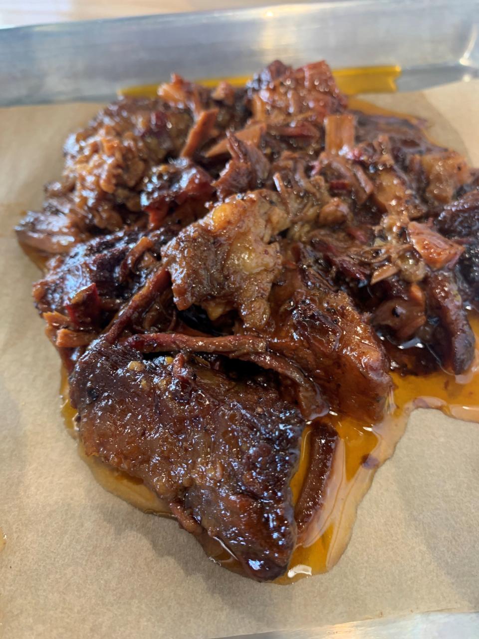 The burnt ends at BB Rad's Coastal BBQ in Titusville are made from chopped brisket and pork.