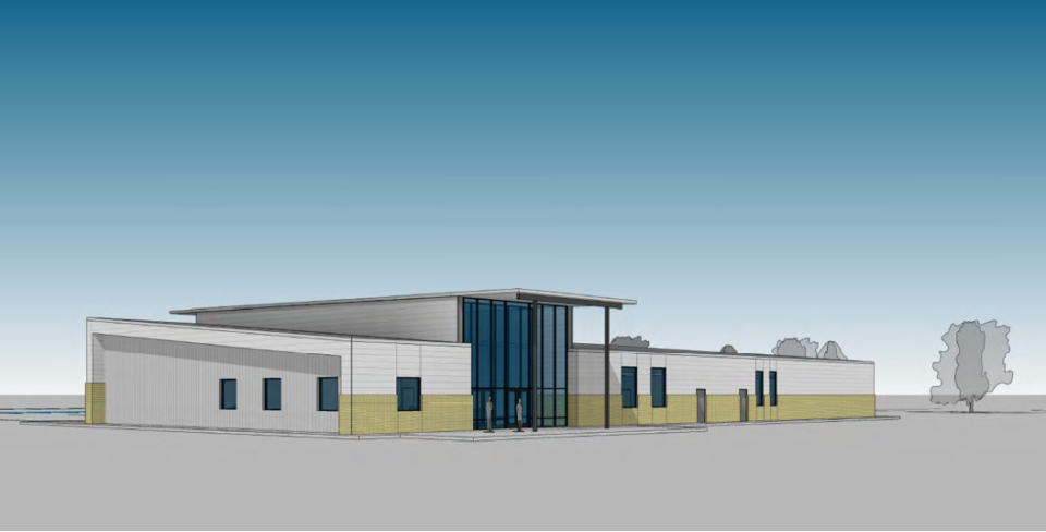 Rendering of the Angelo State University's Aviation Program Training Facility which is expected to cost $6.2 million and have a gross square footage of around 14,500.