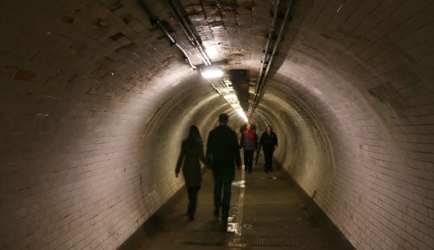 Greenwich pedestrian tunnel London thames