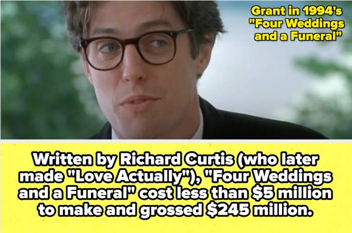 Hugh Grant in four weddings and a funeral