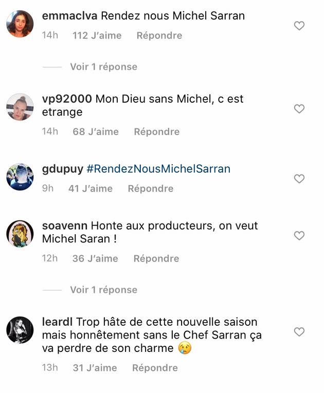 Commentaires sous la photo d’Hélène Darroze (Photo: Instagram / @helenedarroze)