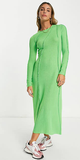 asos-green-knit-dress