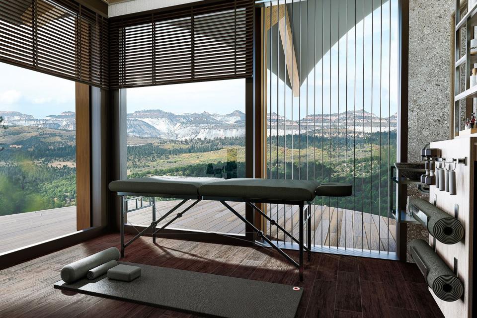 The wellness studio at Spirit, a Transformative Wilderness Retreat