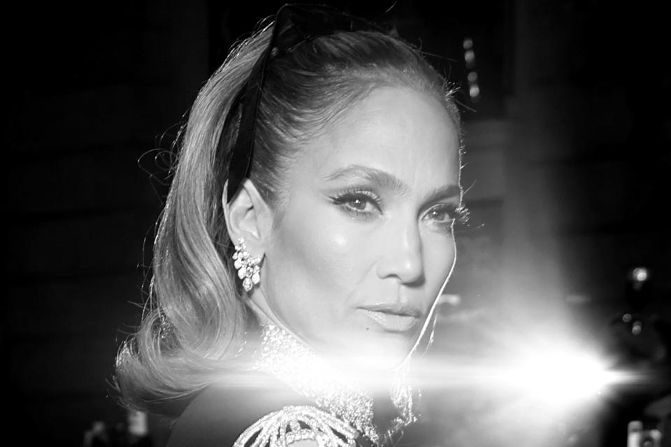Jennifer Lopez attends the Valentino Haute Couture Spring/Summer 2024  show in Paris. (Pascal Le Segretain / Getty Images)