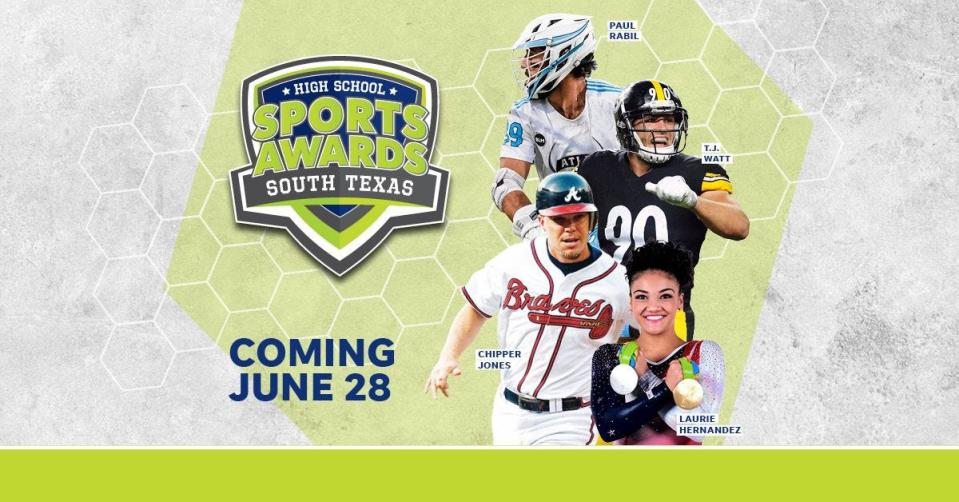 Chipper Jones, T.J. Watt, Laurie Hernandez, Paul Rabil, join the growing list of legendary athletes presenting at the South Texas High School Sports Awards.