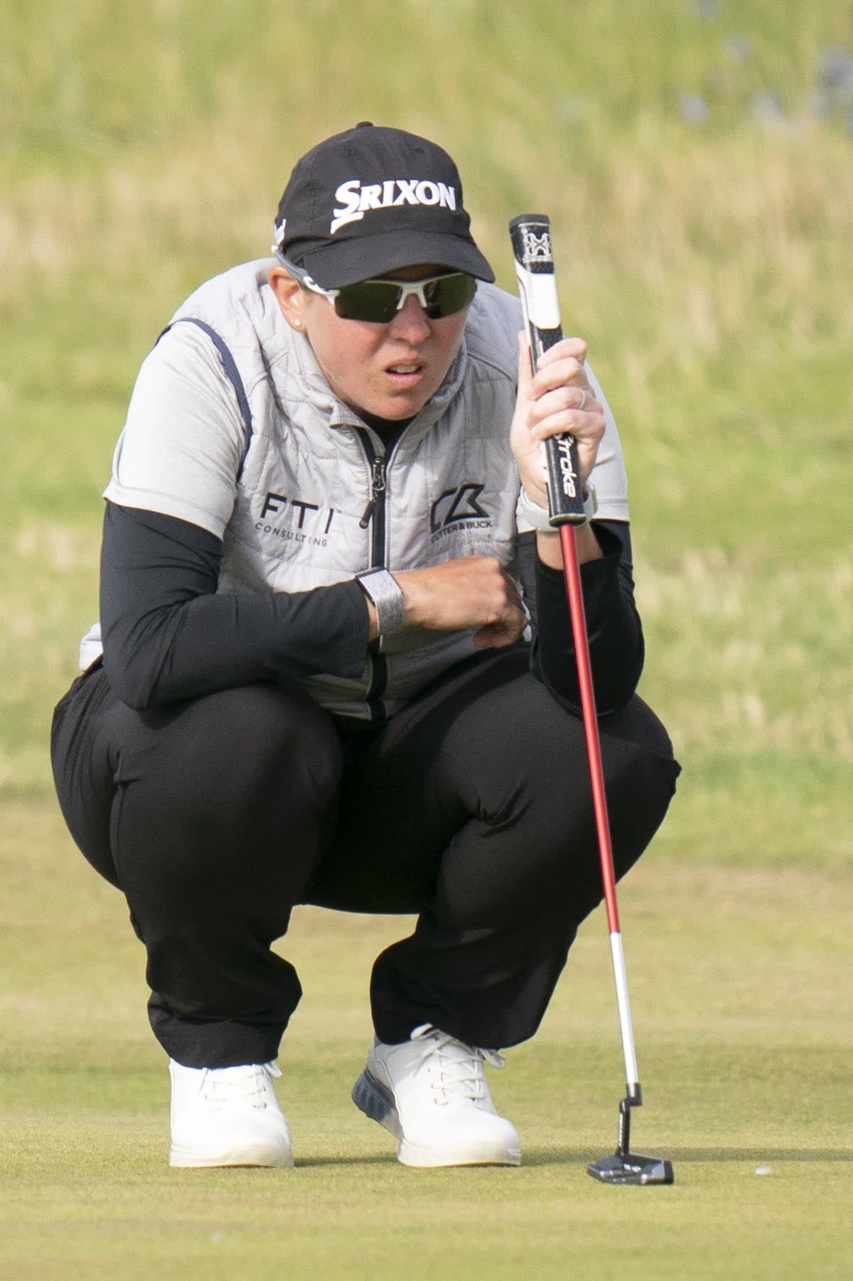 Ashleigh Buhai holds a five-shot lead heading into the final day at the Women’s Open (Jane Barlow/PA) (PA Wire)