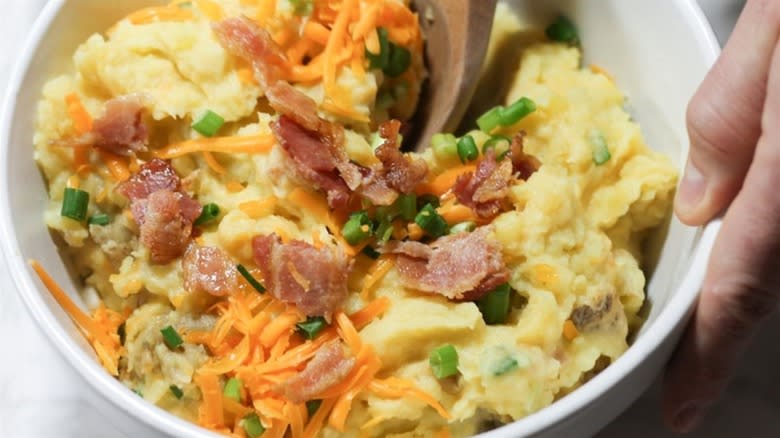 Instant Pot loaded mashed potatoes