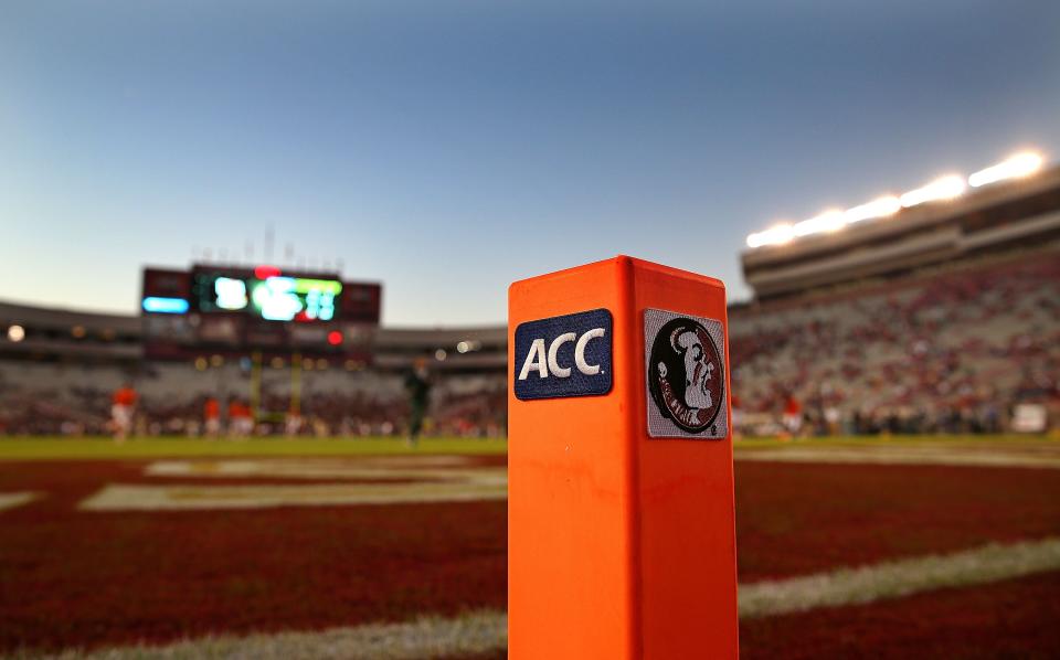 TALLAHASSEE, FL – NOVEMBER 02: A general view of Doak Campbell Stadium during a game between the Florida State Seminoles and the Miami Hurricanes on November 2, 2013 in Tallahassee, Florida. (Photo by Mike Ehrmann/Getty Images)