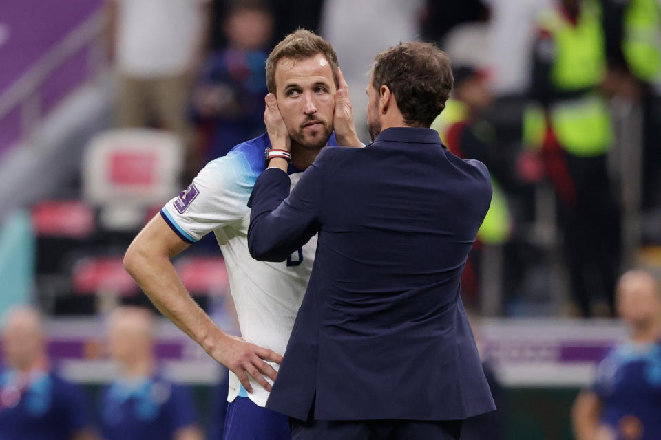 Harry Kane mostró decepción tras caer contra Francia. (Foto: David S. Bustamante/Soccrates/Getty Images)