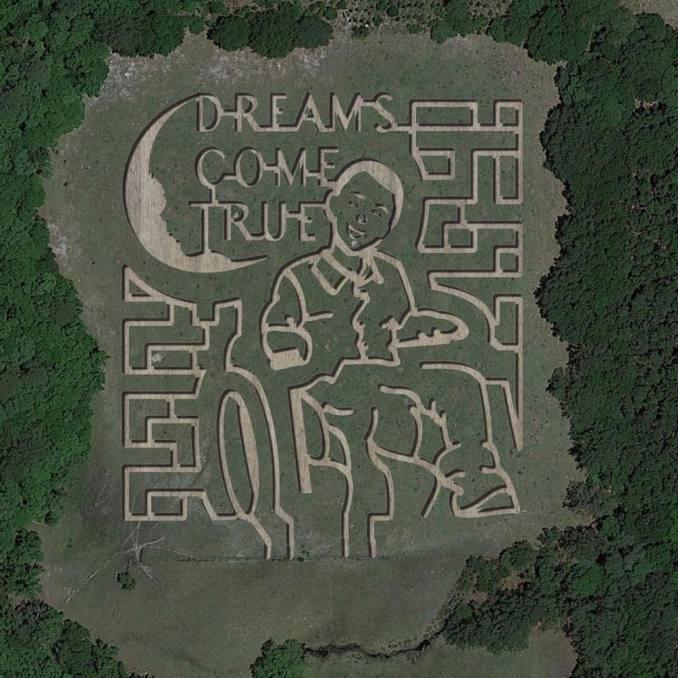 A portion of ticket sales at the Amazing Grace Family Farms crop maze will be donated to Dreams Come True.