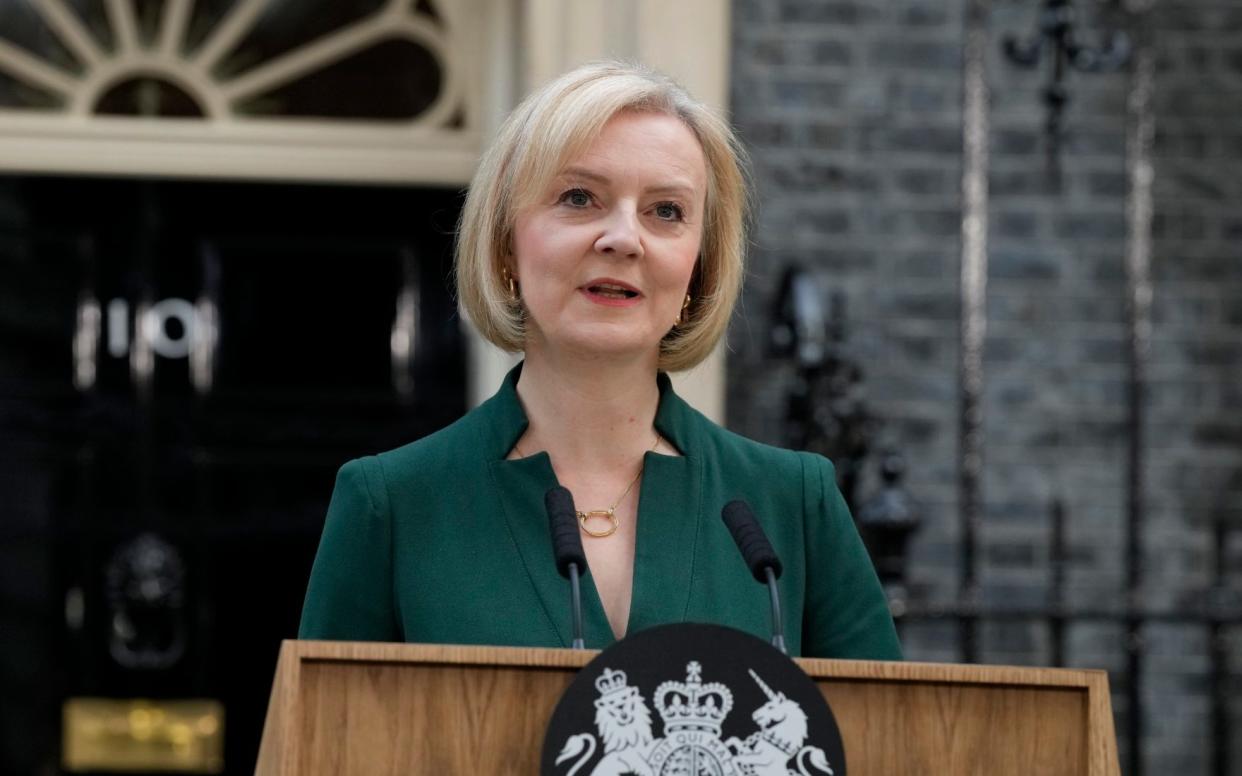 Liz Truss is incapable of feeling even the slightest hint of embarrassment - AP Photo/Frank Augstein